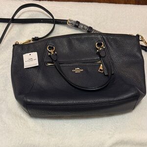 Coach Prairie Satchel with gold accents